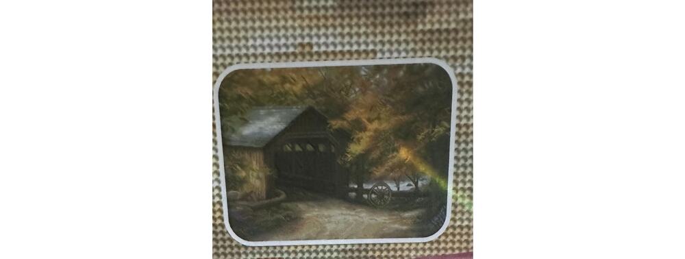 Autumn Bridge by Chuck Pinson Diamond Art Club Sealed OOS
